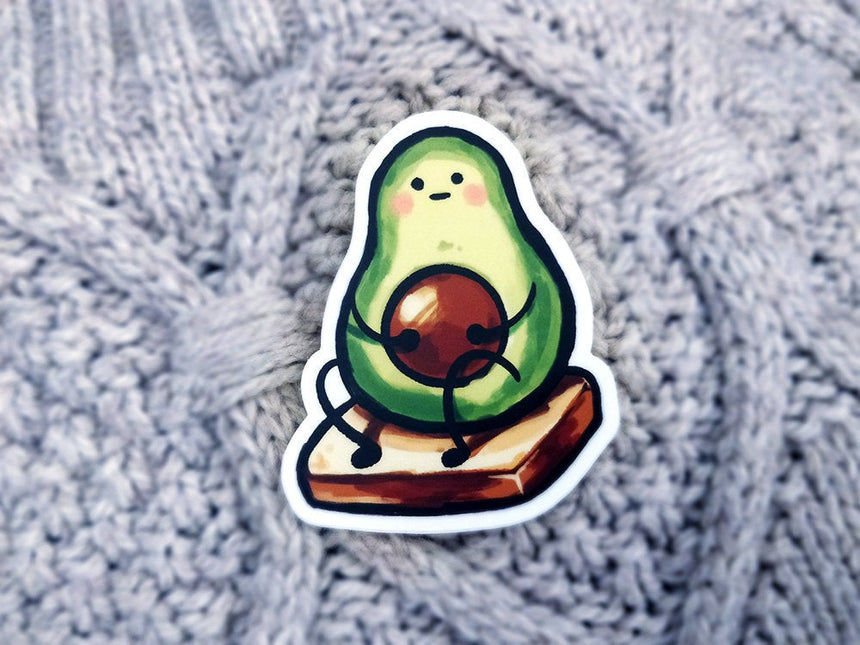 Awkward Avocado Toast 3" Sticker