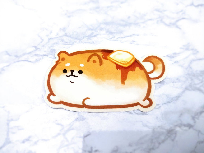 Yeastken Bread Dog いーすとけん Corgi Shiba Inu 3" Sticker