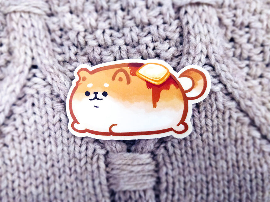 Yeastken Bread Dog いーすとけん Corgi Shiba Inu 3" Sticker