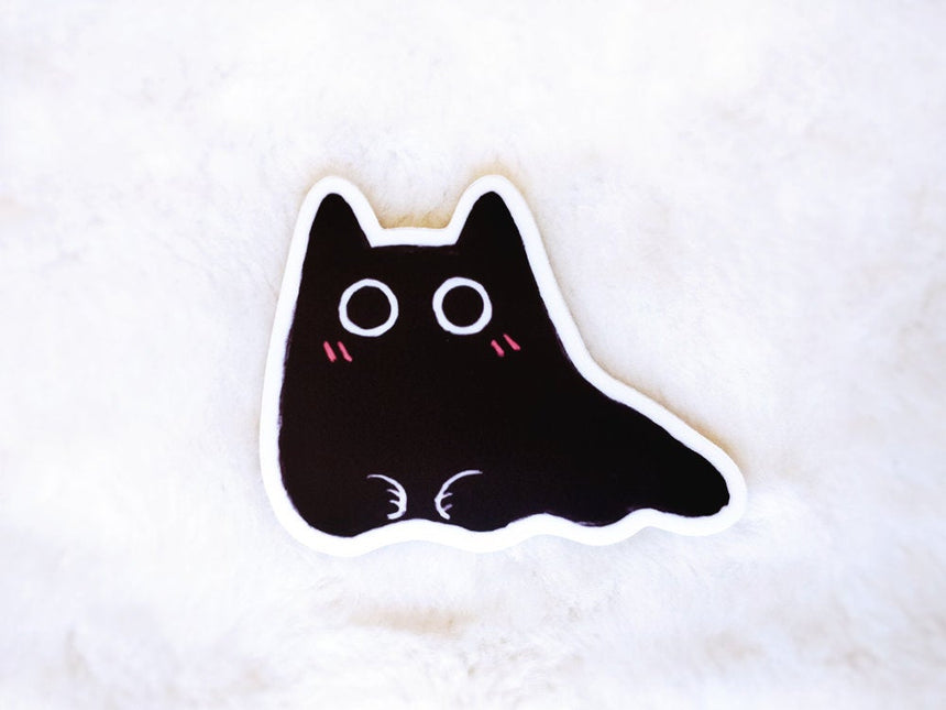 Thumbs Up Sad Cat Meme OK Cat 3" Sticker | Meme Lolcat