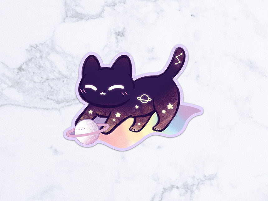 Kawaii Galaxy Cat 3" Sticker