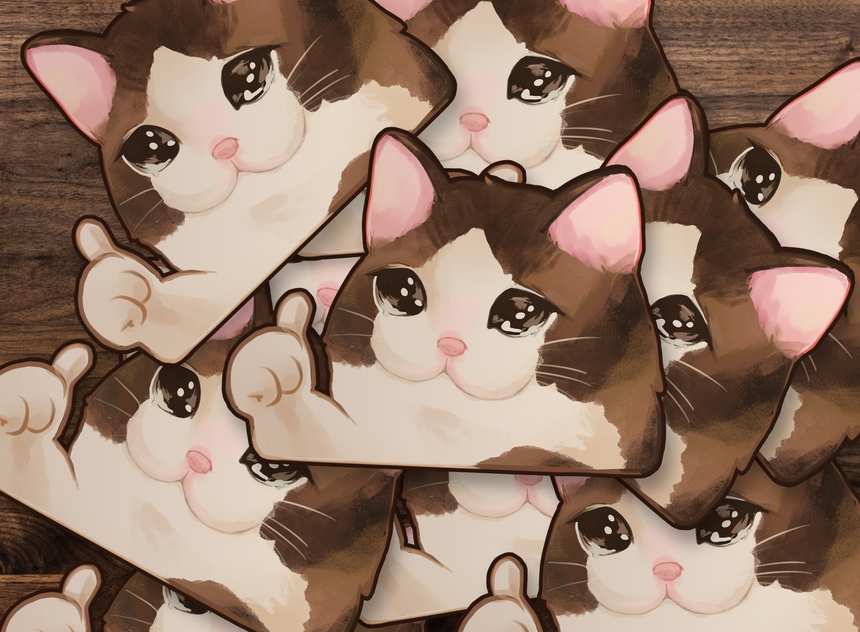 Kawaii Galaxy Cat 3" Sticker