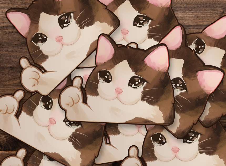 Kawaii Cat toast - Cat - Sticker