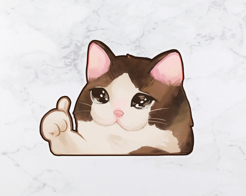 Kawaii Galaxy Cat 3" Sticker